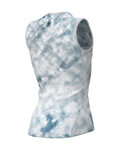 ALÉ Tricou de ciclism fără mâneci - ATMOSFERA INTIMO - alb/albastru