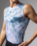 ALÉ Tricou de ciclism fără mâneci - ATMOSFERA INTIMO - alb/albastru