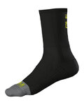 ALÉ Șosete clasice de ciclism - COLOR BLOCK - negru/gri