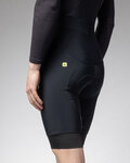 ALÉ Pantaloni scurți de ciclism cu bretele - PRAGMA WINTER 2.0 - negru
