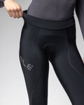 ALÉ Pantaloni de ciclism lungi fără bretele - PRAGMA WINTER - negru