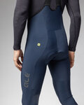 ALÉ Pantaloni de ciclism 3/4 cu bretele - R-EV1 VOLTAGE - albastru