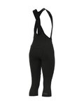 ALÉ Pantaloni de ciclism 3/4 cu bretele - R-EV1 VOLTAGE - negru