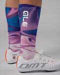 ALÉ Șosete clasice de ciclism - SMOOTHIE - mov/multicolor