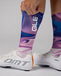 ALÉ Șosete clasice de ciclism - SMOOTHIE - mov/multicolor