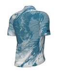 ALÉ Tricou de ciclism cu mânecă scurtă - FAN PR-E - albastru/alb
