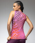 ALÉ Tricoul de ciclism fără mâneci - PRAGMA SURFACE PR-E - roz/roșu