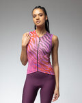 ALÉ Tricoul de ciclism fără mâneci - PRAGMA SURFACE PR-E - roz/roșu