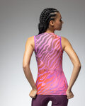 ALÉ Tricoul de ciclism fără mâneci - PRAGMA SURFACE PR-E - roz/roșu