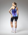 ALÉ Tricoul de ciclism fără mâneci - PRAGMA CRAZY - albastru