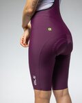 ALÉ Pantaloni scurți de ciclism cu bretele - R-EV1 GO - bordo
