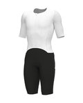 ALÉ Salopetă de ciclism - TRIATHLON EAGLE TRI - alb/negru