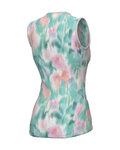 ALÉ Tricou de ciclism fără mâneci - INTIMO JARDIN 2.0 - verde deschis