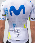 GOBIK Tricou de ciclism cu mânecă scurtă - ODYSSEY MOVISTAR TEAM 26 - alb/albastru