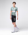 GOBIK Tricou de ciclism cu mânecă scurtă - ODYSSEY NETCOMPANY INEOS 26 - verde/portocaliu