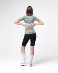 GOBIK Tricou de ciclism cu mânecă scurtă - ODYSSEY NETCOMPANY INEOS 26 - verde/portocaliu