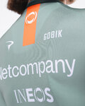 GOBIK Tricou de ciclism cu mânecă scurtă - ODYSSEY NETCOMPANY INEOS 26 - verde/portocaliu