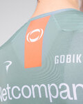 GOBIK Tricou de ciclism cu mânecă scurtă - ODYSSEY NETCOMPANY INEOS 26 - verde/portocaliu