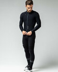GOBIK Tricou de cilism pentru iarnă cu mânecă lungă - PACER SOLID - negru