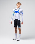 GOBIK Tricou de ciclism cu mânecă lungă de vară - HYDER MOVISTAR TEAM 26 - alb