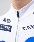 GOBIK Tricou de ciclism cu mânecă lungă de vară - HYDER MOVISTAR TEAM 26 - alb