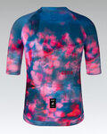 GOBIK Tricou de ciclism cu mânecă scurtă - CX PRO 4.0 - albastru/roz
