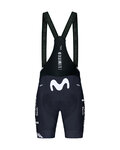 GOBIK Pantaloni scurți de ciclism cu bretele - LIMITED 6.0. K10 MOVISTAR TEAM 2024 - albastru/alb
