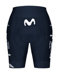 GOBIK Pantaloni scurți de ciclism fără bretele - LIMITED K9 MOVISTAR TEAM 2024 LADY - albastru/alb
