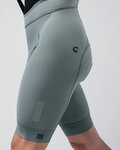 GOBIK Pantaloni scurți de ciclism cu bretele - MATT COMPACT 2.0 - gri/verde