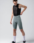 GOBIK Pantaloni scurți de ciclism cu bretele - MATT COMPACT 2.0 - gri/verde