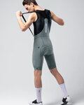 GOBIK Pantaloni scurți de ciclism cu bretele - MATT COMPACT 2.0 - gri/verde