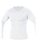 GORE Tricou de ciclism cu mânecă lungă - BASE LAYER - alb
