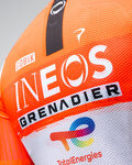 GOBIK Vestă de ciclism - PLUS 2.0 INEOS GRENADIERS 26 - alb/portocaliu