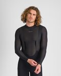 SPORTFUL Tricou de ciclism cu mânecă lungă - WINTER LAYER TEE LS - negru