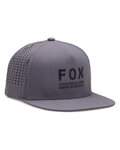 FOX Șapcă de ciclism - NON STOP TECH SNAPBACK - gri
