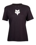 FOX Tricou de ciclism cu mânecă scurtă - W FOX HEAD - negru