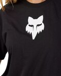 FOX Tricou de ciclism cu mânecă scurtă - W FOX HEAD - negru