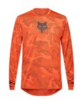 FOX Tricou de ciclism cu mânecă lungă de vară - RANGER TRU DRI - portocaliu