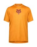 FOX Tricou de ciclism cu mânecă scurtă - RANGER HEAD - maro