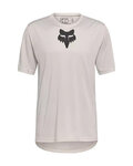 FOX Tricou de ciclism cu mânecă scurtă - RANGER SS HEAD - alb