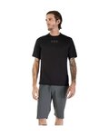 FOX Tricou de ciclism cu mânecă scurtă - RANGER WORDMARK - negru