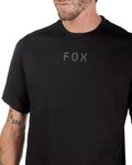 FOX Tricou de ciclism cu mânecă scurtă - RANGER WORDMARK - negru