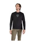 FOX Tricou de ciclism cu mânecă lungă de vară - RANGER LS HEAD - negru