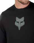 FOX Tricou de ciclism cu mânecă lungă de vară - RANGER LS HEAD - negru