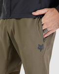 FOX Pantaloni de ciclism lungi fără bretele - RANGER - verde