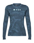 FOX Tricou de ciclism cu mânecă lungă - W RANGER TRU DRI - albastru
