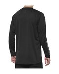 100% SPEEDLAB Tricou de ciclism cu mânecă lungă de vară - RIDECAMP - negru