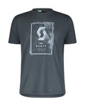 SCOTT Tricou de ciclism cu mânecă scurtă - DEFINED DRI SS - gri