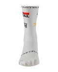CASTELLI Șosete clasice de ciclism - ROSSO CORSA PRO 18 SOUDAL QUICK-STEP 2026 - alb