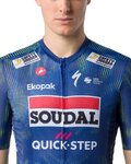 CASTELLI Tricou de ciclism cu mânecă scurtă - COMPETIZIONE 4 TEAM SOUDAL QUICK-STEP 2026 - albastru/verde